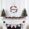 Patriotic Wooden Welcome Wreath, 4th of July Front Door Decor